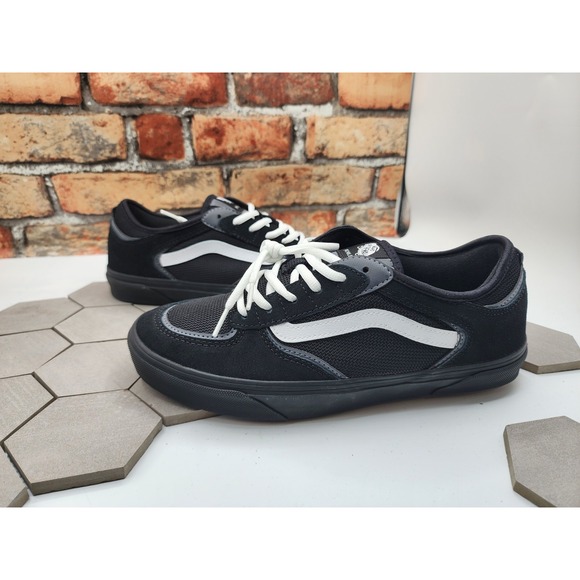Vans Other - VANS Skate Rowley Men's Sneakers Suede Black White Size 8.5 Knu Skool Old
